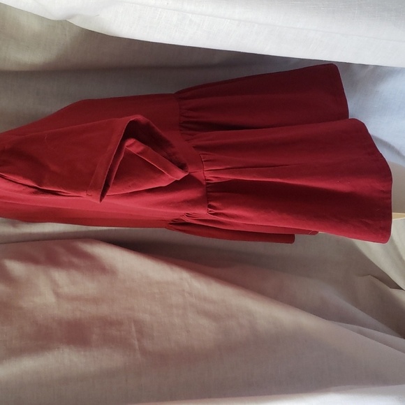 Shein. Red, Short Sleeves, Cropped Baby Doll Top. EUC Size 3X - Picture 7 of 10